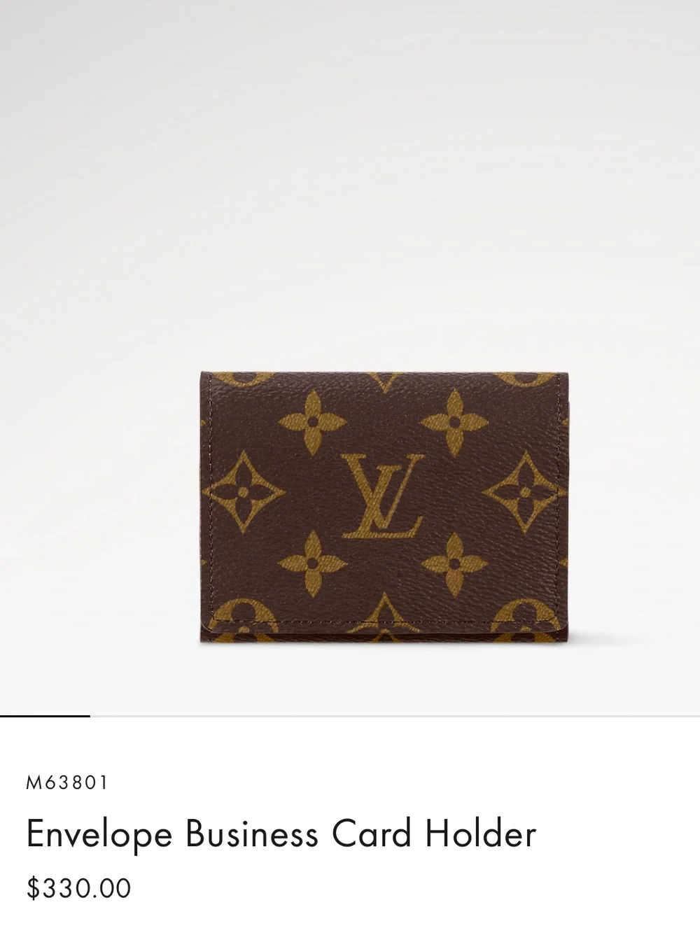 Louis Vuitton Envelope Business Card Holder